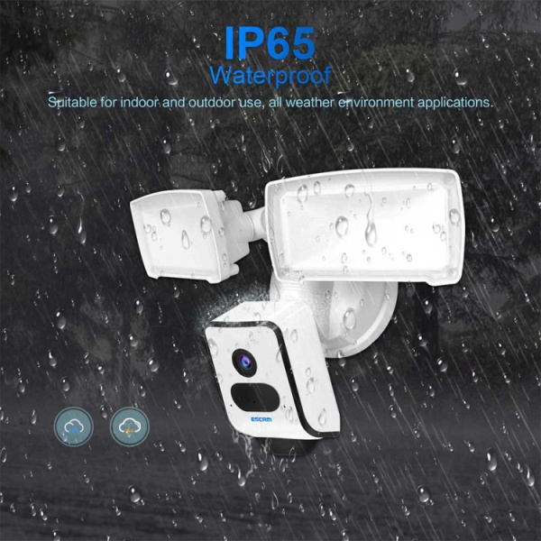 ESCAM QF612 2K Ultra HD WiFi IP Camera & Floodlight, Support Night Vision / PIR Detection - Bild 5