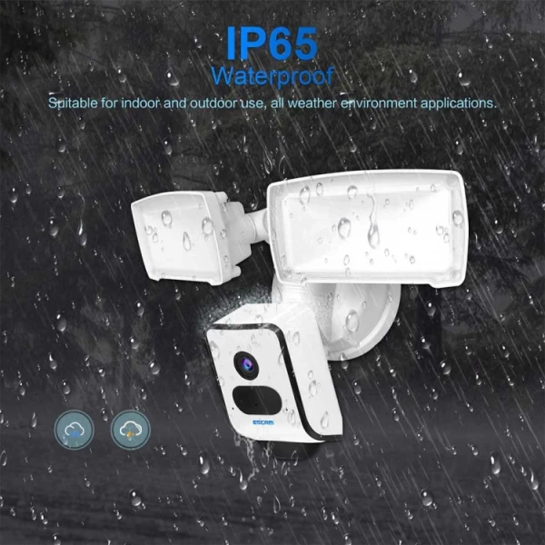 ESCAM QF612 2K Ultra HD WiFi IP Camera & Floodlight, Support Night Vision / PIR Detection - Bild 5