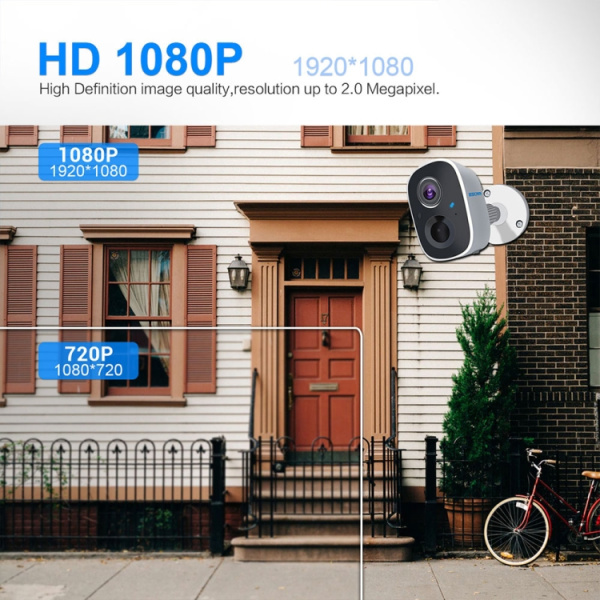 ESCAM G14 Rechargeable 1080P Full HD AI Recognition Infrared Night Vision WiFi Camera - Bild 3