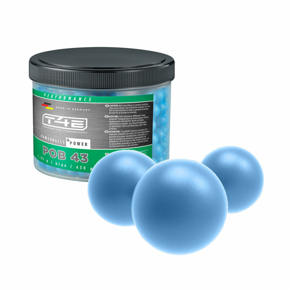 T4E POWERBALL kaliber .43 GUMMIKULOR 1,35g