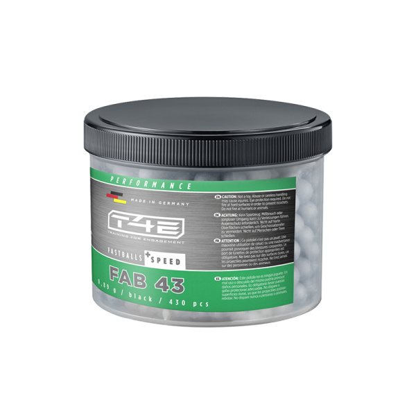 T4E FASTBALL GUMMIKULOR ANTHRACITE 430ST, Kal .43