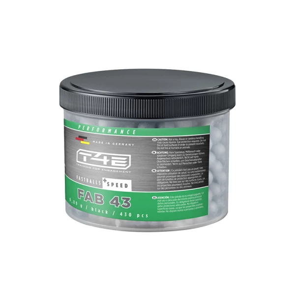 T4E FASTBALL GUMMIKULOR ANTHRACITE 430ST, Kal .43