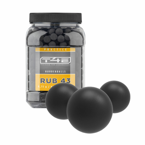 T4E RUB 43 Practice Series Gummikulor kaliber .43 0,75g