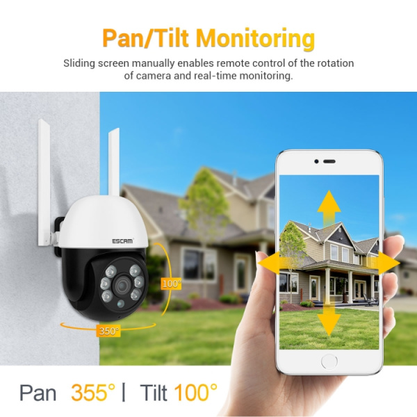 ESCAM TY110 1080P IP66 Waterproof Tuya Smart APP Wireless WiFi Dome Camera - Bild 6