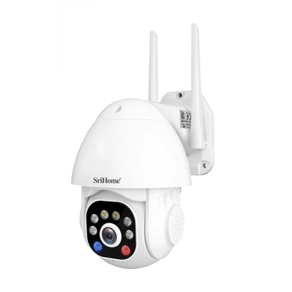 SriHome SH039B 3MP Sound and Light Alarm IP66 Waterproof Dome Camera