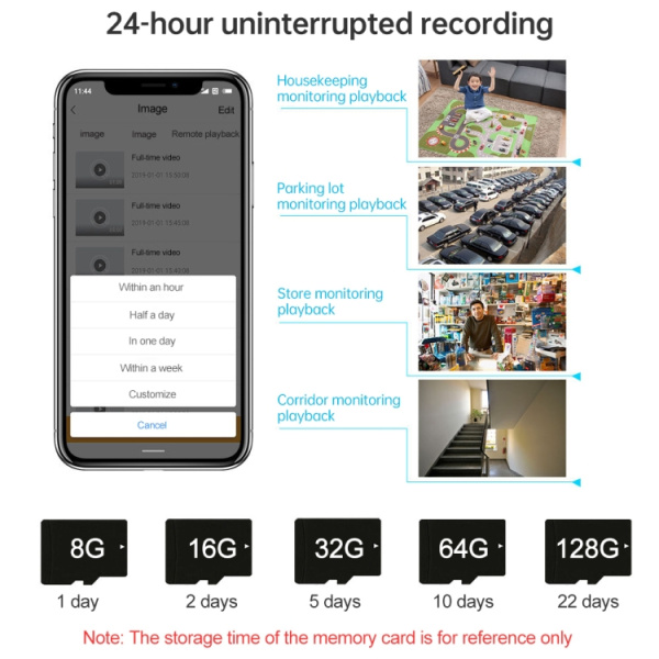 SriHome SH039B 3MP Sound and Light Alarm IP66 Waterproof Dome Camera - Bild 3