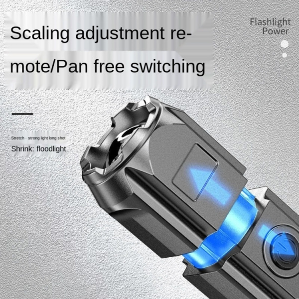SMILING SHARK 622A Telescopic Focusing Three-gear Bright LED Flashlight - Bild 5