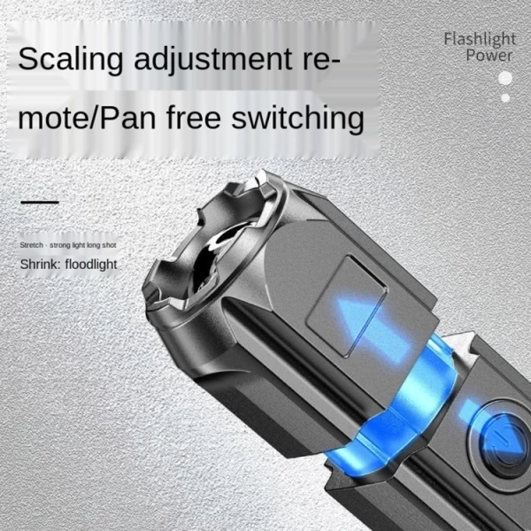 SMILING SHARK 622A Telescopic Focusing Three-gear Bright LED Flashlight - Bild 5