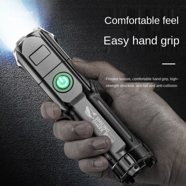 SMILING SHARK 622A Telescopic Focusing Three-gear Bright LED Flashlight - Bild 6