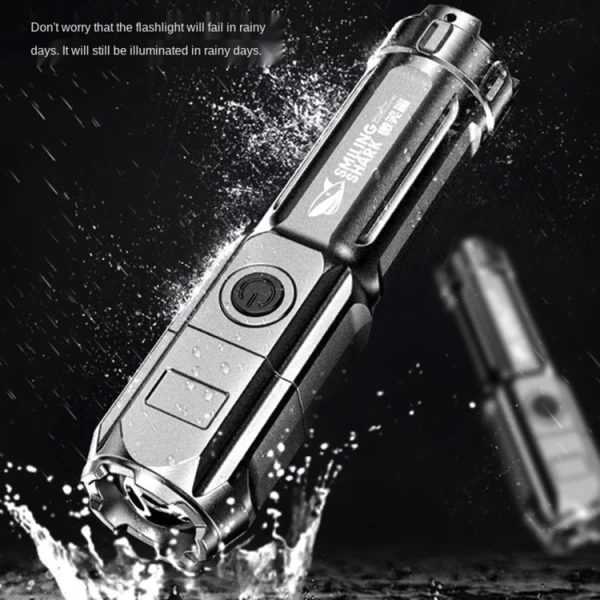 SMILING SHARK 622A Telescopic Focusing Three-gear Bright LED Flashlight - Bild 7
