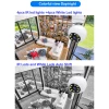 360 Degrees Rotation 2.0 Million Pixels Wireless Bulb Shape Camera, Support Motion Detection & Infrared Night Vision & Two-way Audio & TF Card - Bild 11