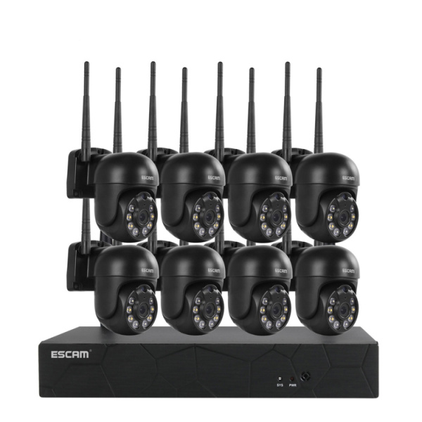 3.0 Million Pixels 8-channel Wireless Dome Camera HD NVR Security System, Support Motion Detection & Two-way Audio & Full-color Night Vision & TF Card - Bild 14