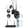 3.0 Million Pixels 8-channel Wireless Dome Camera HD NVR Security System, Support Motion Detection & Two-way Audio & Full-color Night Vision & TF Card - Bild 4