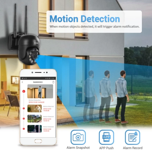 3.0 Million Pixels 8-channel Wireless Dome Camera HD NVR Security System, Support Motion Detection & Two-way Audio & Full-color Night Vision & TF Card - Bild 10
