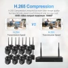 3.0 Million Pixels 8-channel Wireless Dome Camera HD NVR Security System, Support Motion Detection & Two-way Audio & Full-color Night Vision & TF Card - Bild 7