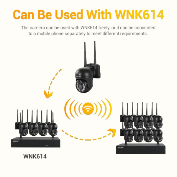 3.0 Million Pixels Wireless Dome IP Camera, Support Motion Detection & Two-way Audio & Full-color Night Vision & TF Card - Bild 4