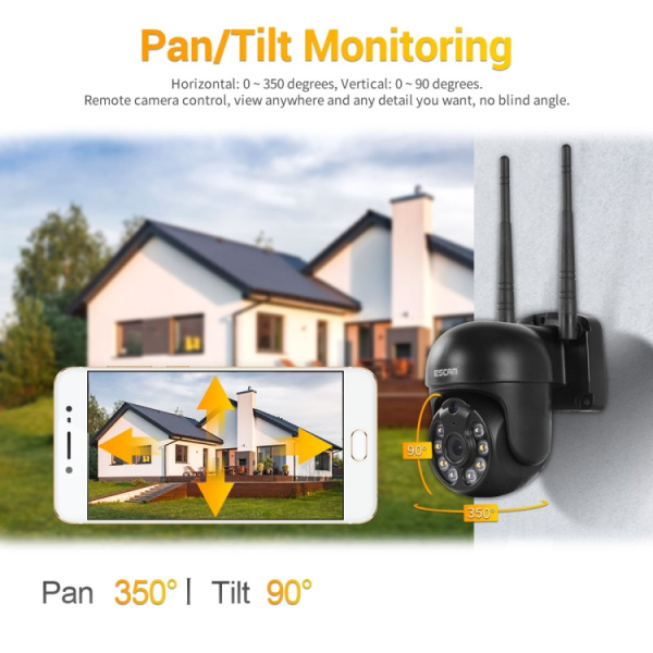 3.0 Million Pixels Wireless Dome IP Camera, Support Motion Detection & Two-way Audio & Full-color Night Vision & TF Card - Bild 3