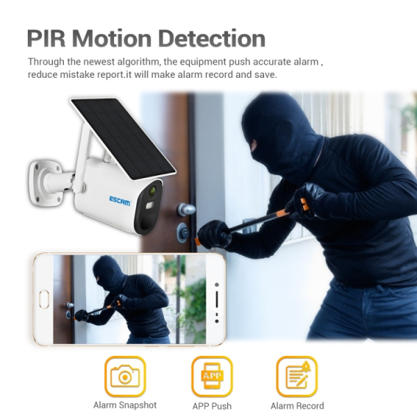 ESCAM QF490 HD 1080P 4G 3.8W Solar Panel IP Camera - Bild 7
