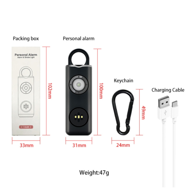 Alarm Rechargeable Self-defense Keychain - Bild 4