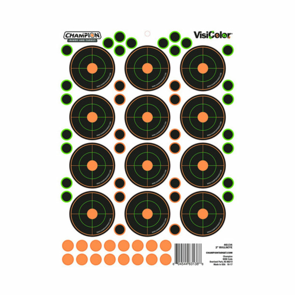 CHAMPION 2" VISICOLOR BULLS EYE 5PK W/60 PASTORS