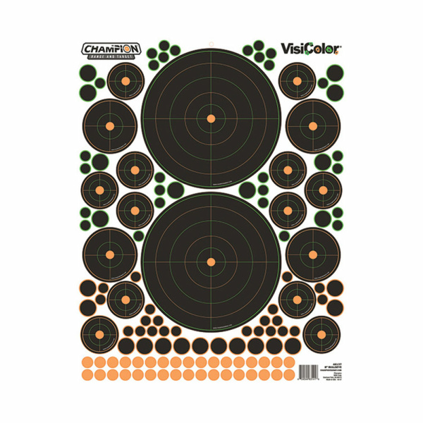 CHAMPION VISICOLOR BULLS EYE TARGET VARIETY 5/PK