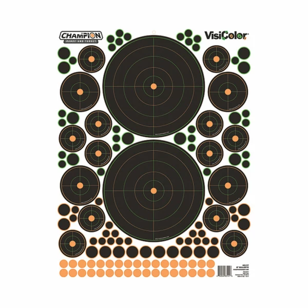 CHAMPION VISICOLOR BULLS EYE TARGET VARIETY 5/PK