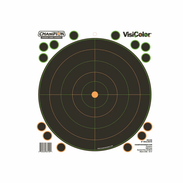 CHAMPION 8"BULLS EYE 5PK VISICOLOR ADHESIVE