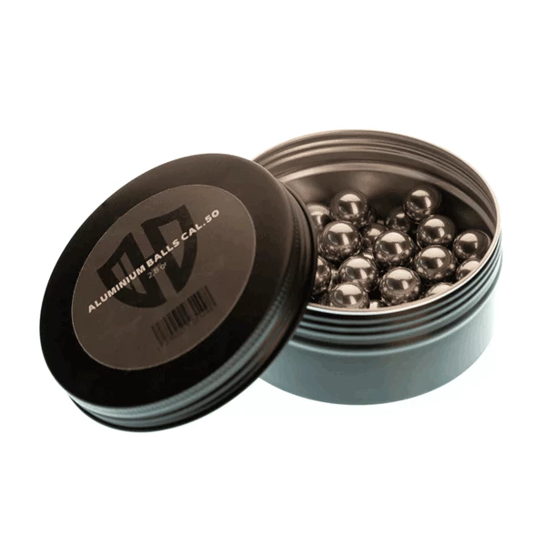 Aluminiumbollar i kaliber .50 50st 2,8g