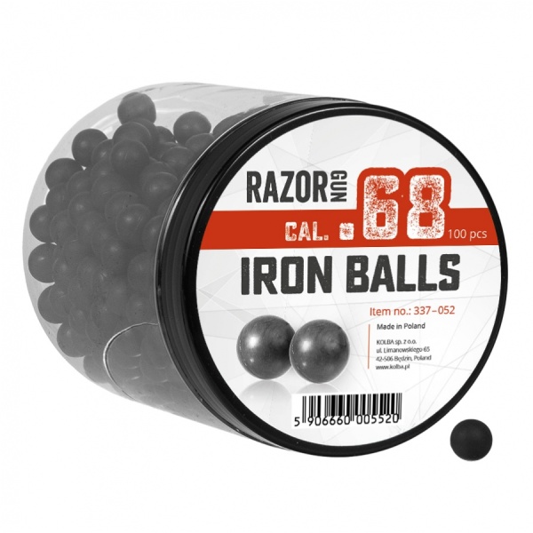 Iron Balls i kal. 68 - Gummikulor med stålpulver