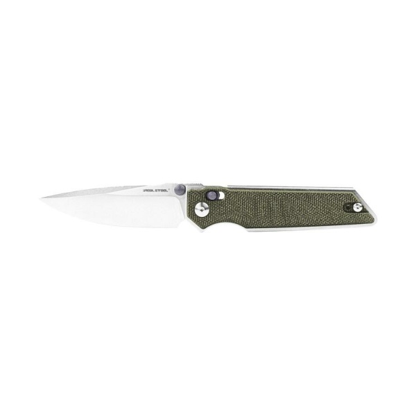Real Steel Sacra Green Canvas Micarta