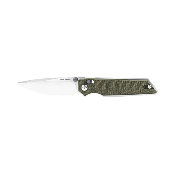 Real Steel Sacra Green Canvas Micarta