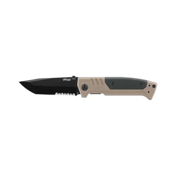 Walther PDP Tanto Folder Serrated FDE