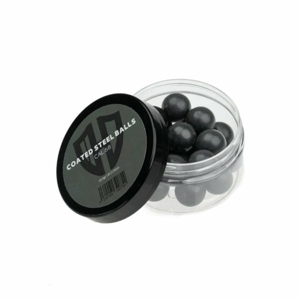 20 x COATED STEEL BALLS | 10,5g | EXTREMT HÅRDA | Kal. 68