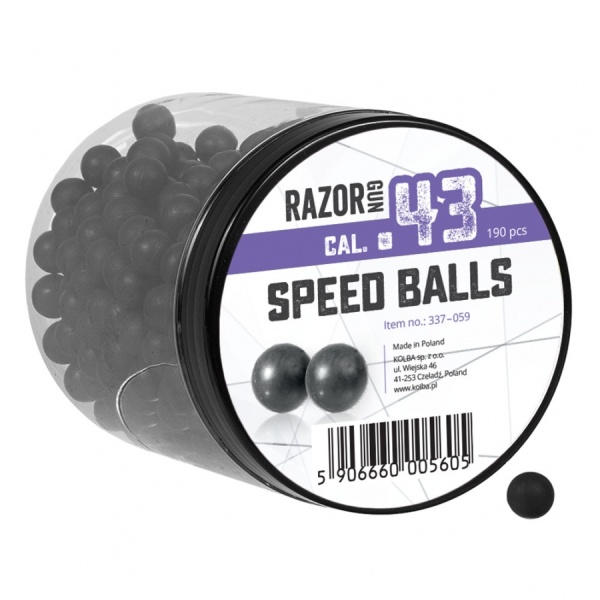 SpeedBalls Gummikulor i kaliber .43 190ST