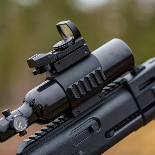 50MM Hållare med Picatinny för HPA-flaska - Bild 2