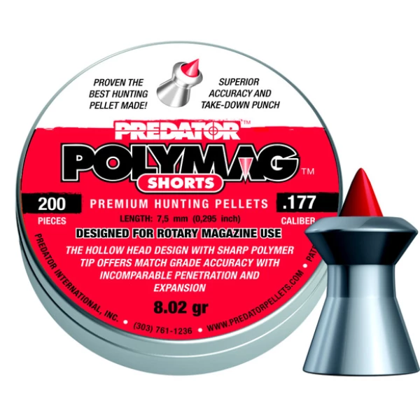 JSB Predator Polymag Shorts, 4,50mm - 0,520g