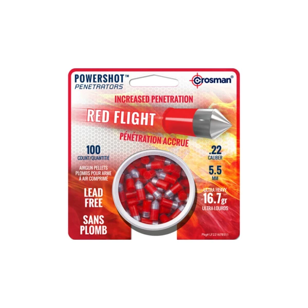 CROSMAN POWERSHOT RED FLIGHT PENETRATOR PELLET 5,5MM 1,08G - Bild 3