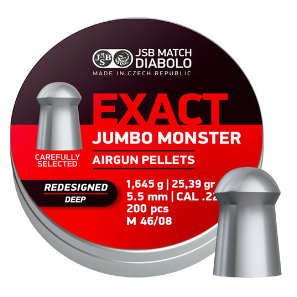 JSB EXACT JUMBO MONSTER REDESIGNED DEEP 5,52MM - 1,645G 200ST