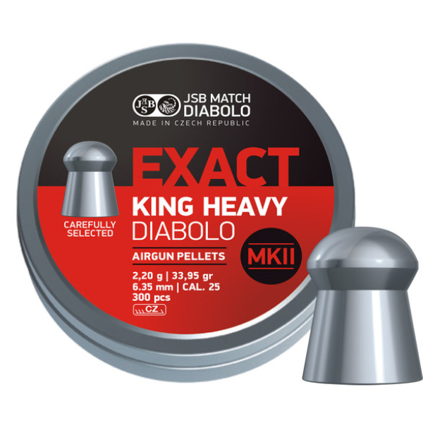 JSB EXACT KING HEAVY MKII, 6,35MM - 2,200G
