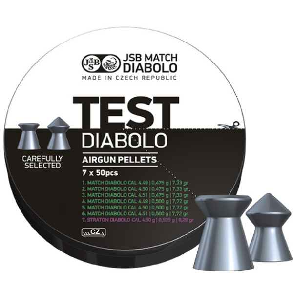 JSB Match Diabolo, Test Pistol 4,49, 4,50, 4,51mm
