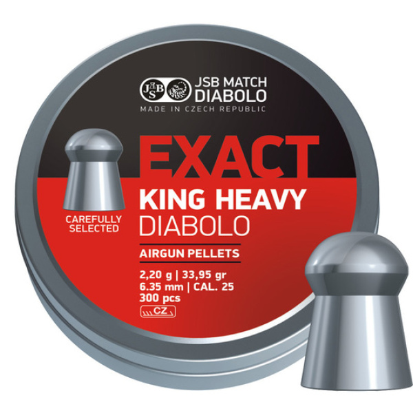 JSB EXACT KING HEAVY 6,35 MM - 2,2 G