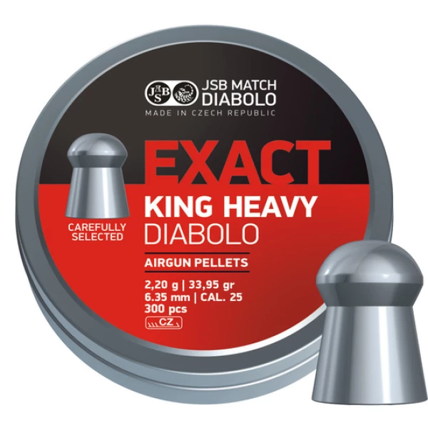 JSB EXACT KING HEAVY 6,35 MM - 2,2 G