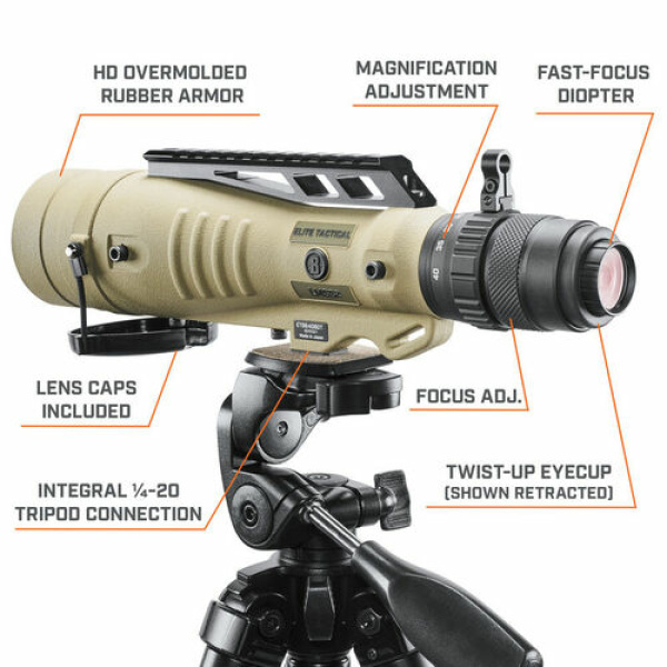 Bushnell Elite Tactical LMSS2 H322 Spotting Scope 8-40x60 - Bild 4