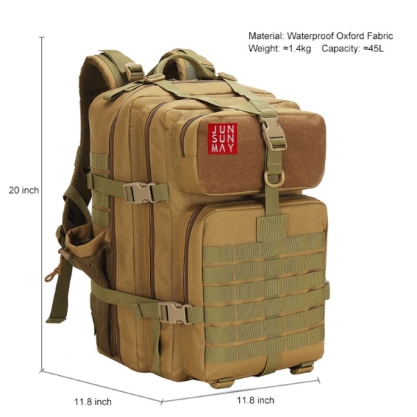 J005 Vattentät Ryggsäck Molle 45L - Bild 2