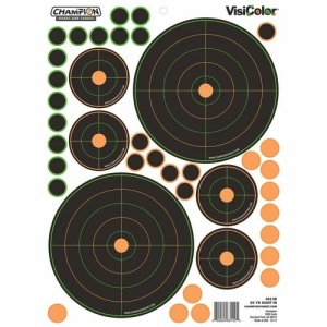 Champion Adhesive Visicolor® Targets 50 Yd. Sight-In Bullseye